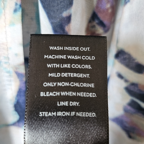 Simply Vera Vera Wang Floral Sleeveless Garden Party Dress, Blue, Size Petite XL - Picture 11 of 11